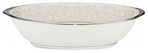 Noritake Silver Palace Oval Serving Bowl