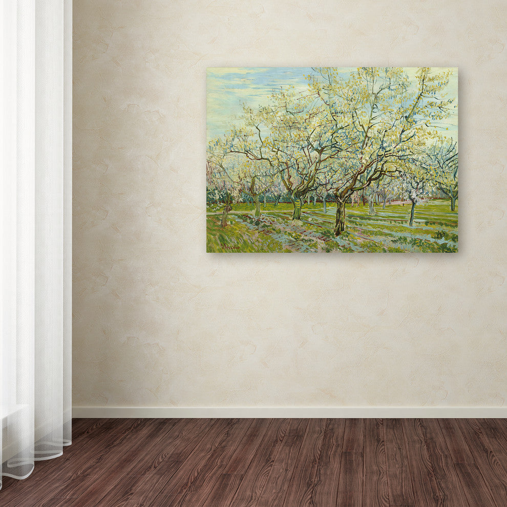 Van Gogh 'The White Orchard' Canvas Art, 19 x 14