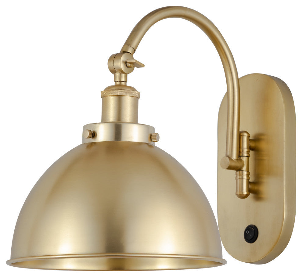 Ballston Urban Sconce, Satin Gold, Satin Gold, Satin Gold