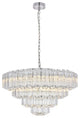 Elegant 1706D26C Riviera 9 Light Chrome Chandelier