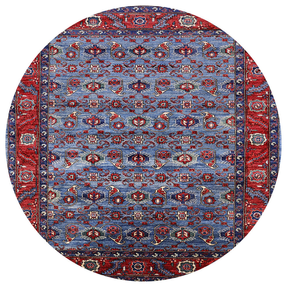 Ahgly Company Indoor Round Mid-Century Modern Area Rugs, 3' Round