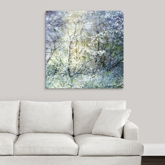 "Floral Froth II" Wrapped Canvas Art Print, 35"x35"x1.5"