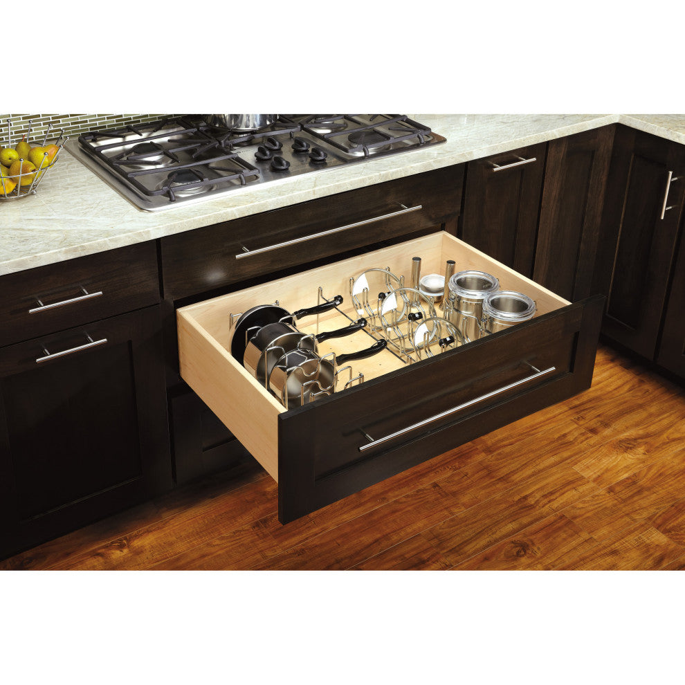 Drop-In Pot and Pan Organizer for Rev-A-Shelf 4DPS Peg Boards