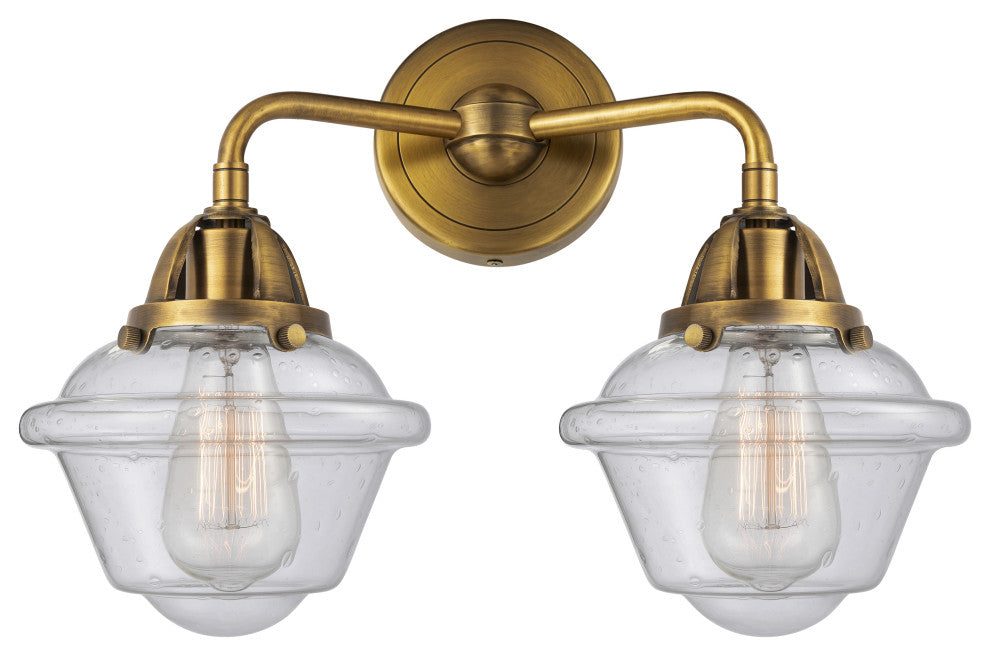 288-2W-BB-G534 2 Light 15.5" Bath Vanity Light, Brushed Brass