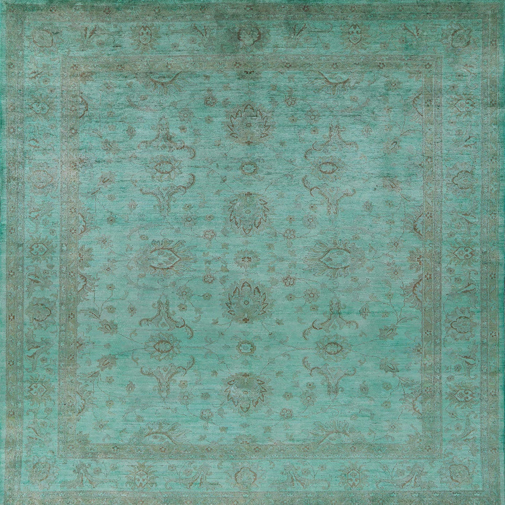 Ahgly Company Indoor Square Mid-Century Modern Area Rugs, 7' Square