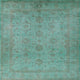 Ahgly Company Indoor Square Mid-Century Modern Area Rugs, 7' Square