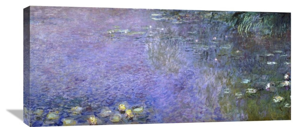 "Water Lilies: Morning, c" Artwork, 36"x16"