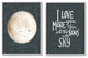 Cute Moon Starry Night Sky I Love You Phrase, 2pc, each 11 x 14