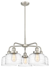 Innovations Bell 5 26" Chandelier Satin Nickel