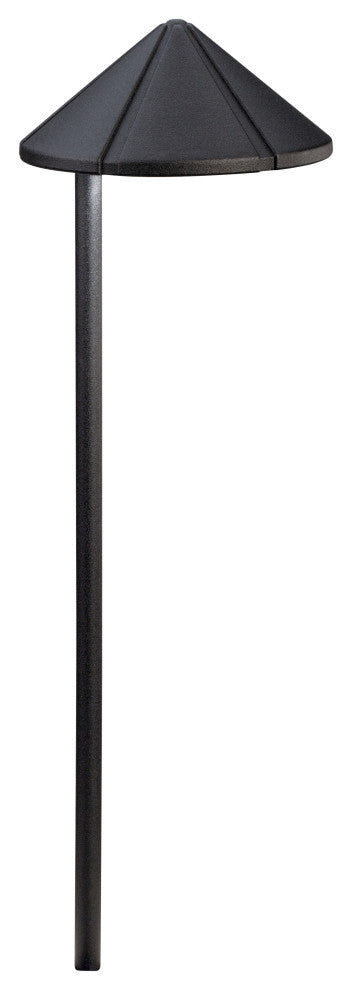 Kichler 8 Light Landscape 12V LED Path-Spread Light in Textured Black