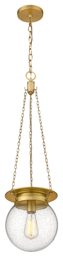 Z-LITE 1-Light Pendant, Heritage Brass