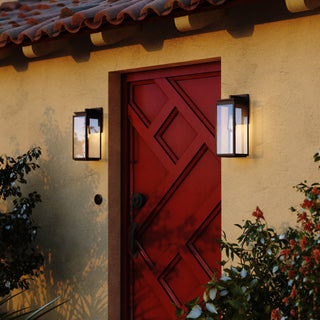 Vaxcel Lighting T0777 Uptown 16" Tall Outdoor Wall Sconce - Matte Black