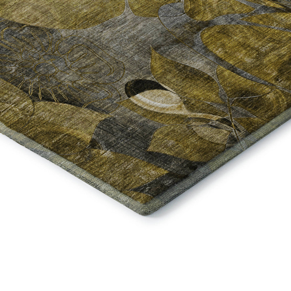Premium Machine Washable Mayfield AMF558 Brown 8' x 10' Rug