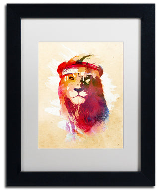 Robert Farkas 'Gym Lion' Matted Framed Art