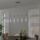 Harmony 5 Acrylic Dimmable LED Chandelier, Chrome, Smart Dimmer Included