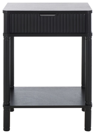 Safavieh Thurston 1 Drawer Accent Table, Matte Black