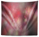 Red Blur Sky with Stars Abstract Wall Tapestry, 60"x50"