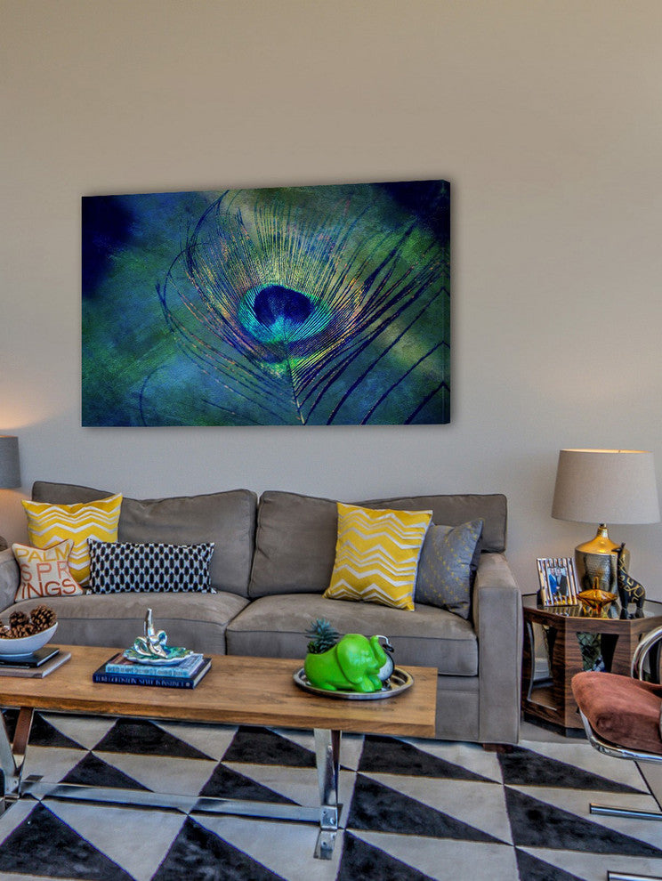 "Plume Robin Dickinson" Painting Print on Wrapped Canvas