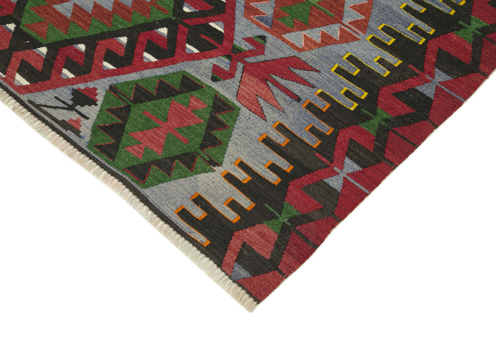 Rug N Carpet - Hand-knotted Turkish 5' 3'' x 9' 6'' Rustic Kilim Rug
