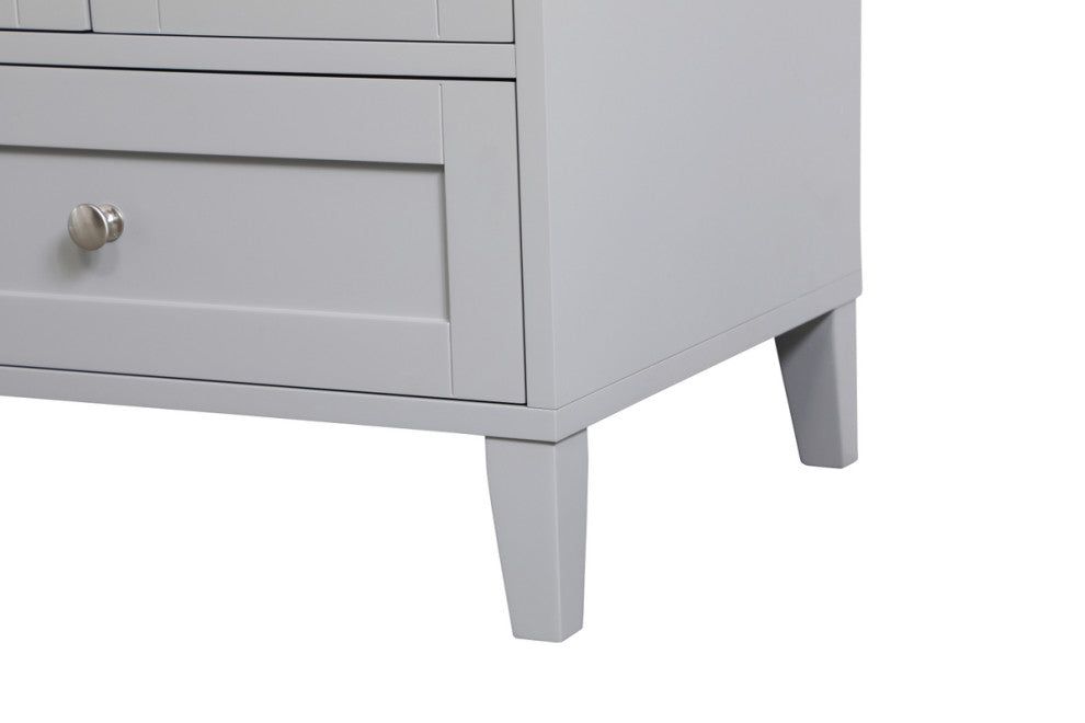 24" Single Bathroom Vanity, Gray