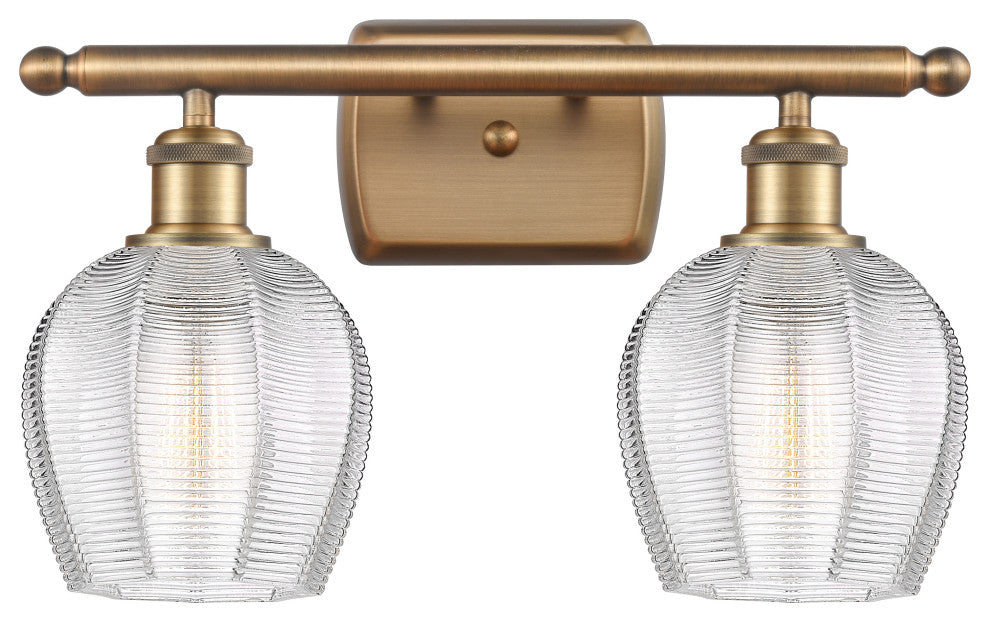 Innovations 516-2W-BB-G462-6-LED 2 Light Bath Vanity Light, Brushed Brass