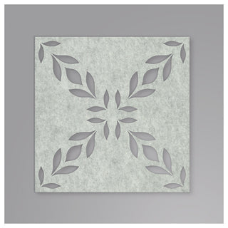 White Botanical Trellis Acoustical Peel & Stick Tiles