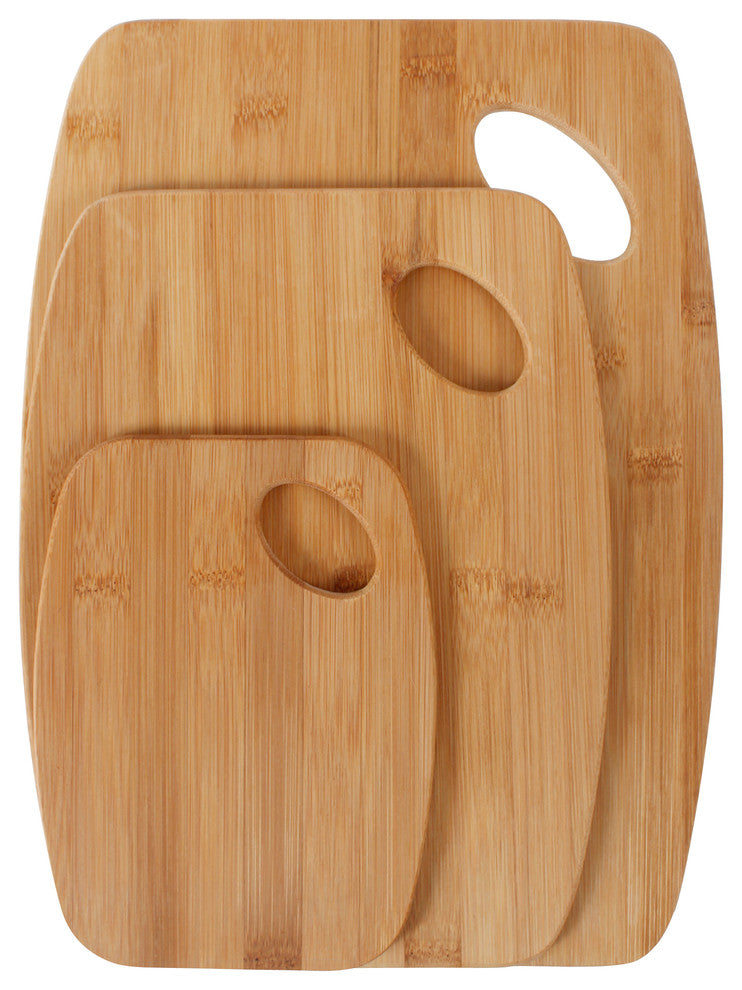 Neoflam 3-Piece Bamboo Cutting Board Set with Handle