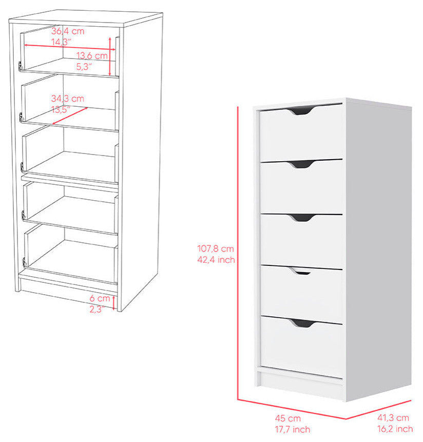 Kamran Dresser, Bedroom, White