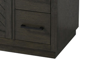 Home Living 36" Single Bathroom Vanity, Chocolate Oak