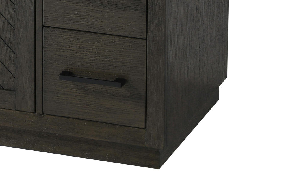 Home Living 36" Single Bathroom Vanity, Chocolate Oak