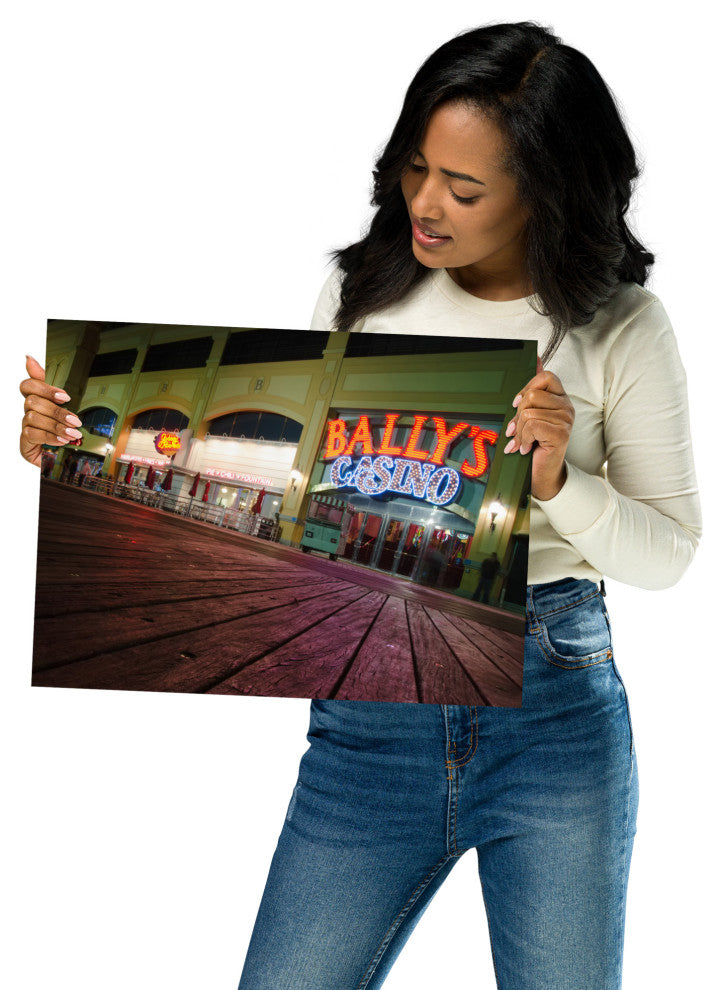 Low on the Boards Night Photography Unframed Wall Art Print, 12" X 16"