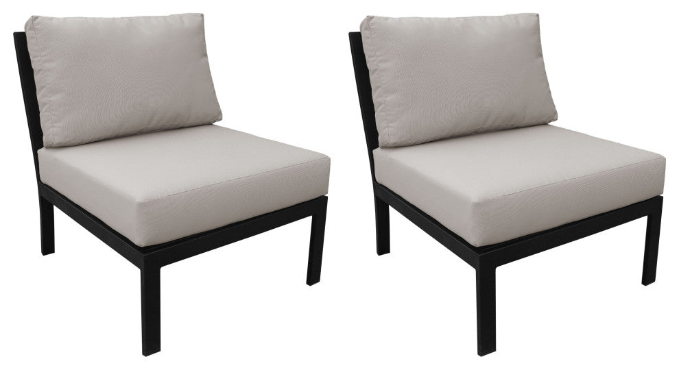 kathy ireland Madison Ave. Armless Sofa 2 Per Box in Almond