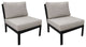 kathy ireland Madison Ave. Armless Sofa 2 Per Box in Almond