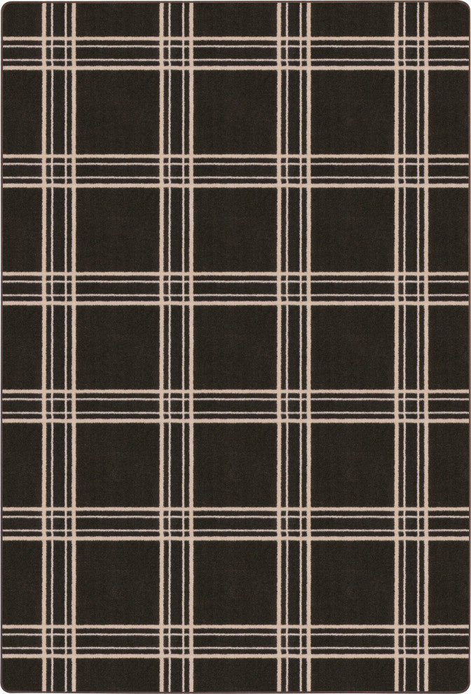 Joy Carpets Impressions Broadfield Area Rug, Espresso, 7'8"x10'9"