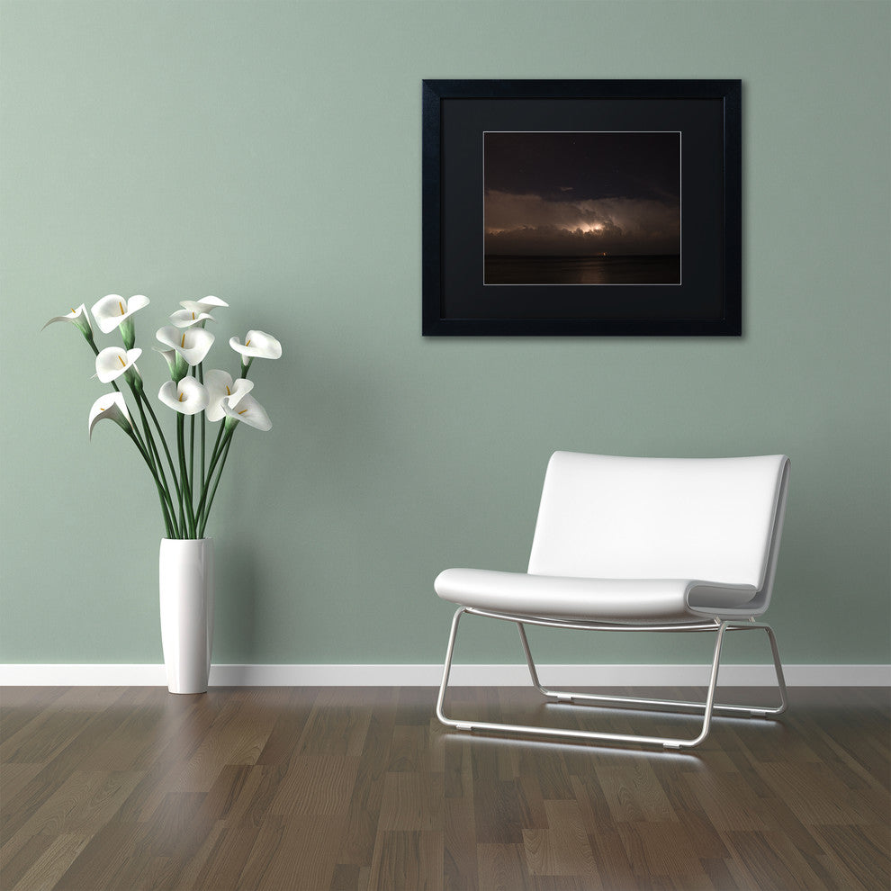 ''Big Dipper Thunderstorm'' Matted Framed Canvas Art by Kurt Shaffer