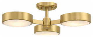Crystorama Lighting Group ORS-733-ST Orson 3 Light 23"W - Modern Gold