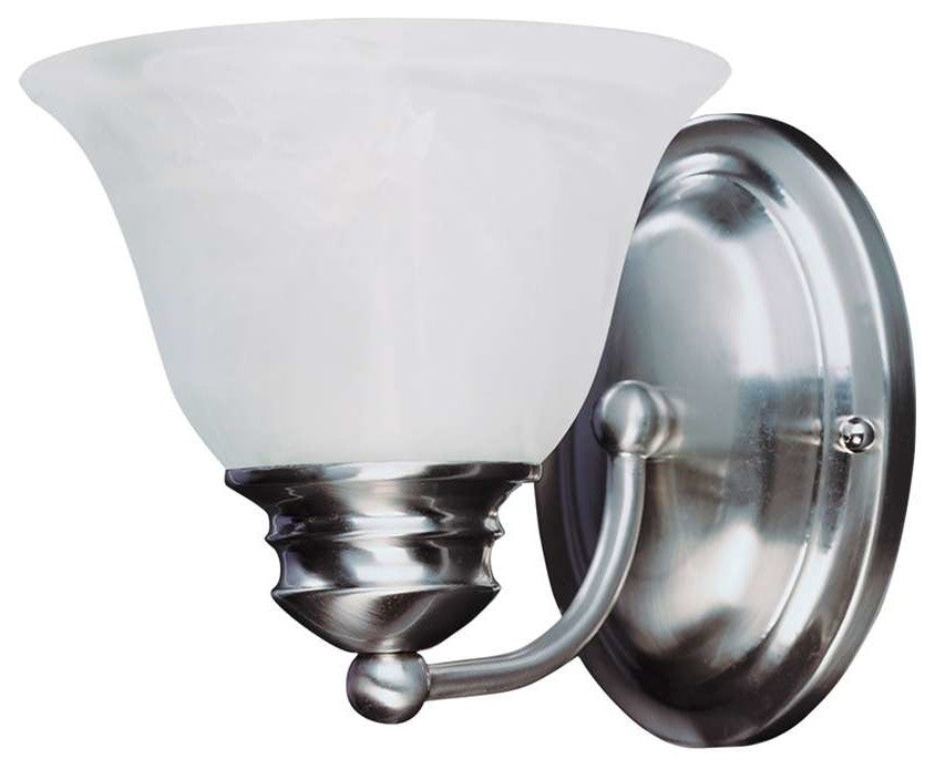 Maxim Lighting Malaga 1-Light Wall Sconce Satin Nickel - 2686MRSN