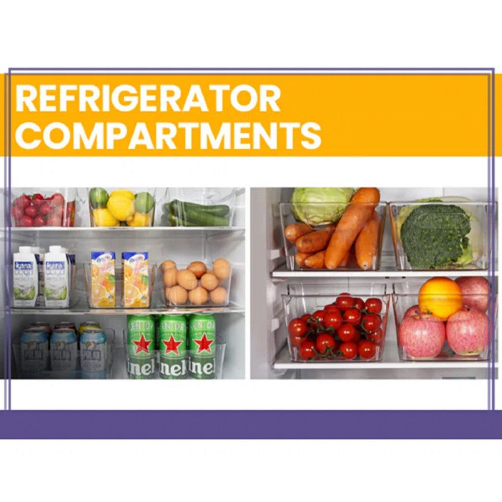 Open Bin Storage Basket Under Cabinet Caddy, Clear