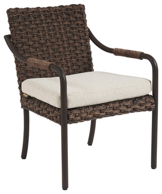 Arm Dining Chair Brown
