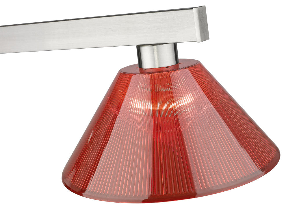 Zlite 152BN-ARBG 3-Light Billiard Light, Burgundy