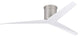 Matthews Fan, Eliza-H Geometric Ceiling Fan, Brushed Nickel, Gloss White