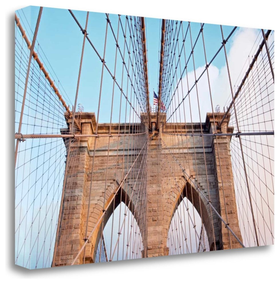 "Brooklyn Bridge" By Alan Blaustein, Giclee Print on Gallery Wrap Canvas