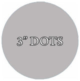 VWAQ 20 Polka Dot Wall Decals, 3" Peel and Stick, Silver
