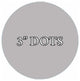 VWAQ 20 Polka Dot Wall Decals, 3" Peel and Stick, Silver