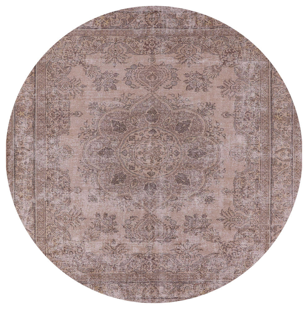 Ahgly Company Indoor Round Mid-Century Modern Area Rugs, 4' Round