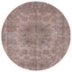 Ahgly Company Indoor Round Mid-Century Modern Area Rugs, 4' Round