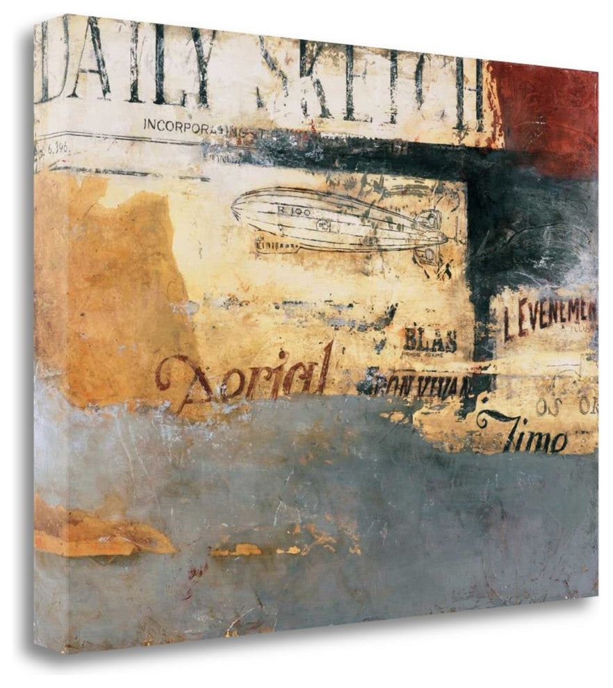 "Zeppelin" By Carme Aliaga, Giclee Print on Gallery Wrap Canvas, Ready to Hang