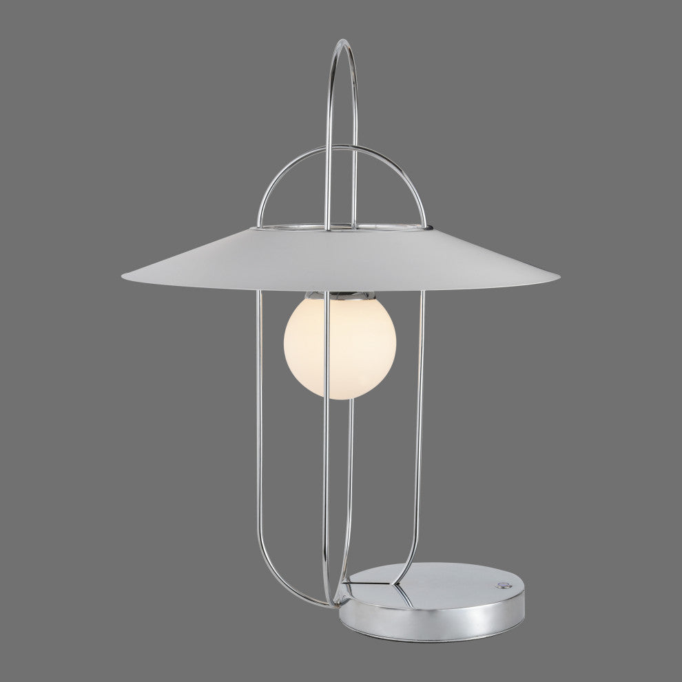 Lyra 24" ETL Certified Integrated LED Table Lamp, Chrome