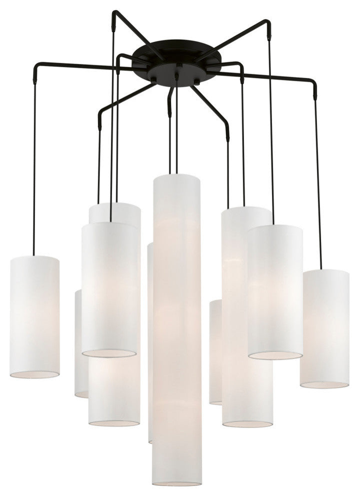 Strathmore 15 Light Black Foyer Chandelier