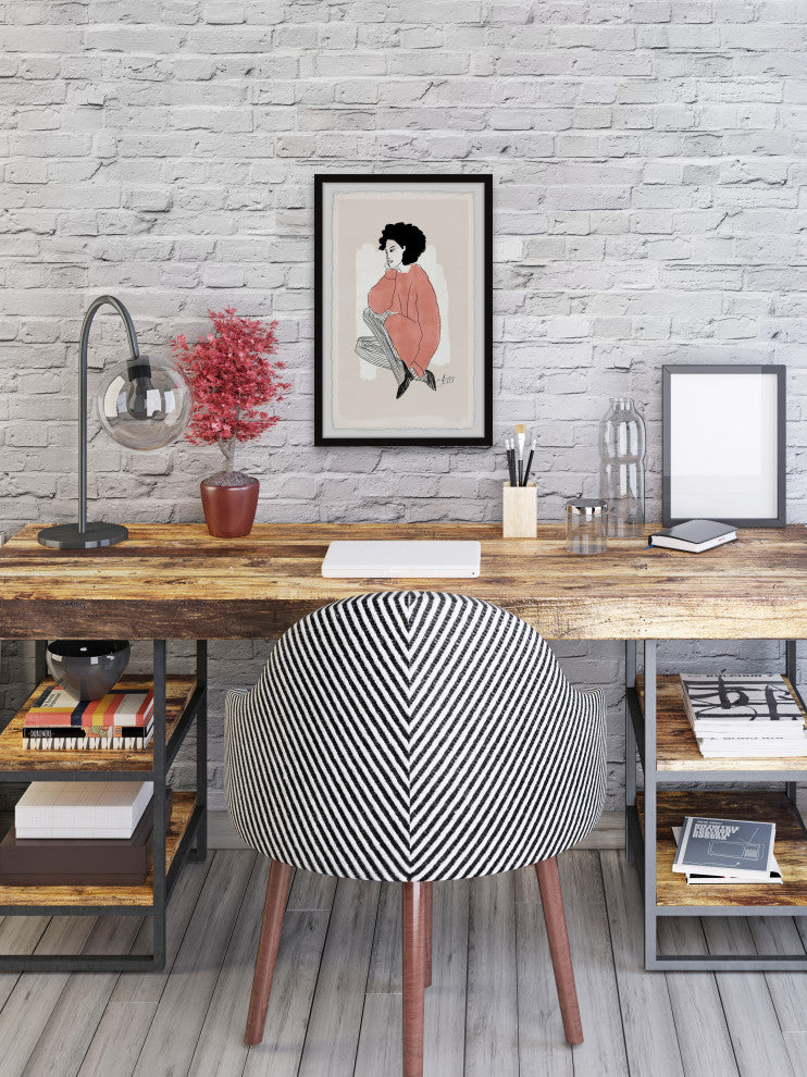 "She Sounds Free" Framed Painting Print, 30x45